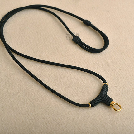 泰国佛牌绳单挂项链绳文玩挂绳鹰嘴钩扣可挂唐卡八宝罗盘吊坠绳链