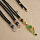 高端项链绳挂坠绳翡翠佛牌吊坠配绳铜镀18K金通用扣高货珠宝绳链