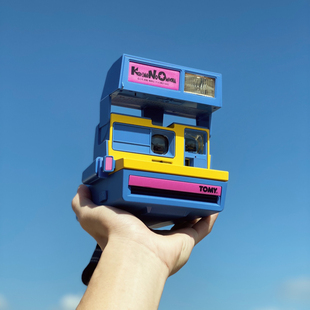 御寒菲林铺子 可爱带近摄少见 宝丽来600相机限量版 小花美穗TOMY