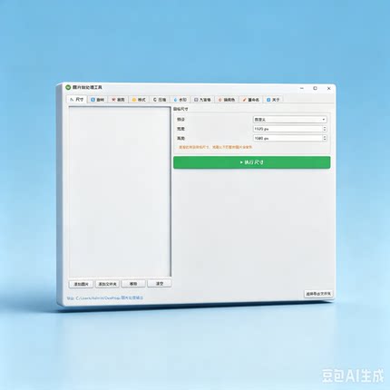 图片批量处理软件修改裁剪旋转调整大小加水印格式转换重命名工具