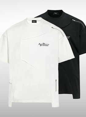 BEVAN UP丨Deconstructed Tee* ADS系列解构拉链设计270G重磅短袖