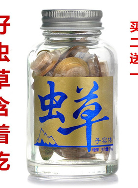 正品3送2北冬虫夏草含片礼盒包装非极草5x胶囊广东虫草子实体含片