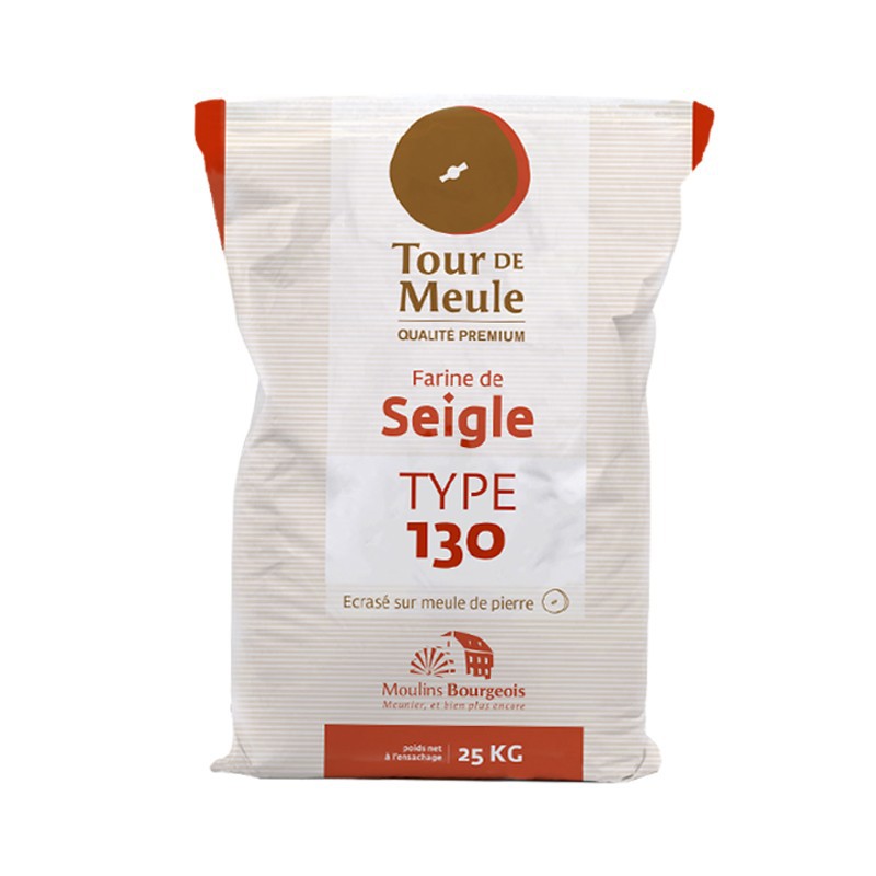 面粉法国进口伯爵t130石磨中粒黑麦粉 裸麦粉欧包面包粉商用 分装