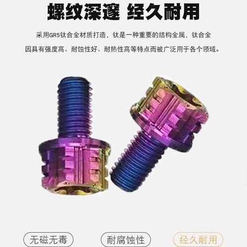 适用本田佛沙300 NSS350 NSS750改装钛合金后视镜螺丝帽镜孔配件