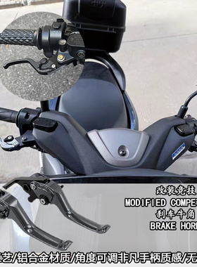 适用电动车九号E300P F90M E110L E125 200P改装短款两指刹车牛角