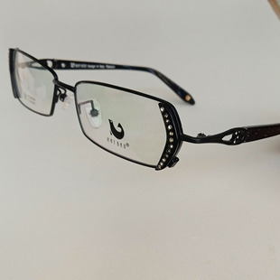titanium眼镜框女可配镜片近视镜老花镜超轻钛金属小框镶钻眼镜架