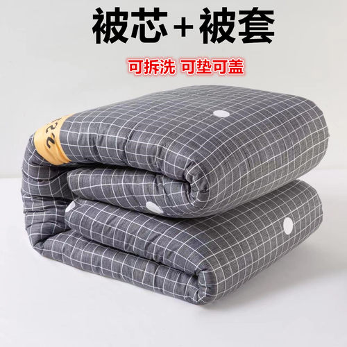 棉絮棉被学生宿舍床垫被单人被子被芯双人春秋冬被加厚保暖被褥子