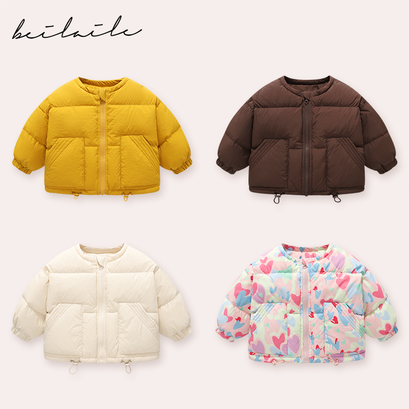 【高充绒量】【三防羽绒外套】婴儿童连体衣服宝宝羽绒拜年G26 AM