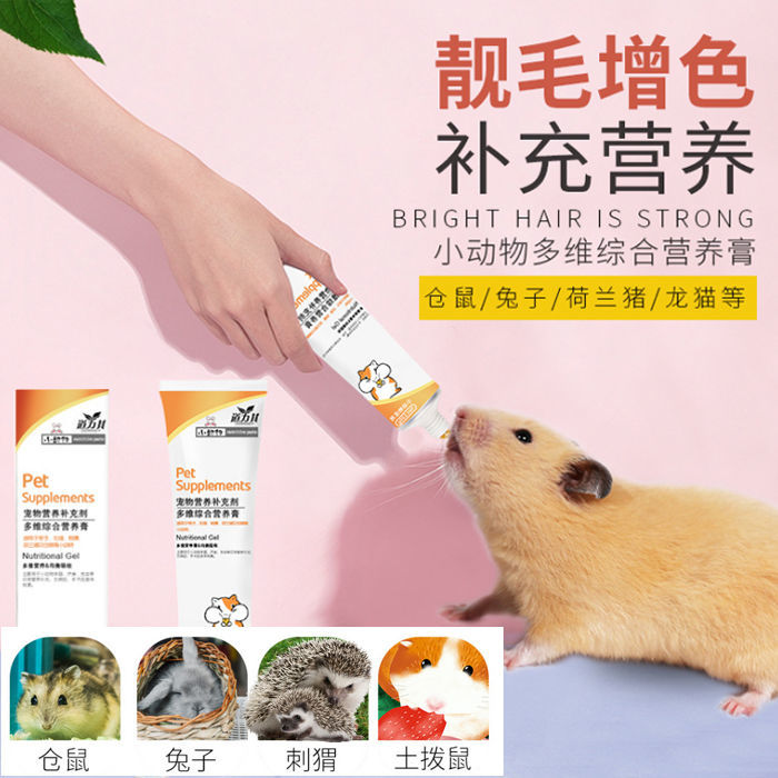 仓鼠营养膏迷你刺猬金丝熊龙猫兔子花枝鼠美毛助长怀孕荷兰猪宠物