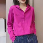 t恤宽松时尚 欧洲站新款 纯色薄款 连帽卫衣女网红爆款 上衣女 长袖