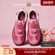情人节礼物 天美意玩具总动员手作德训男女草莓熊粉色运动板鞋