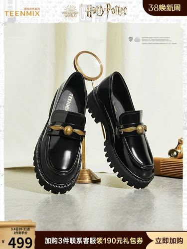 Tianmeiyi Potter Co -Brice, толстый нижний нижний туалет женская обувь женская обувь Осенние туфли для одиночной обувь кожа