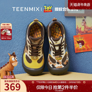 单鞋 大头休闲鞋 女秋新款 天美意玩具总动员联名胡迪厚底户外运动鞋