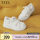 春季 百搭小白鞋 商场板鞋 休闲鞋 GCD12AM6D 子厚底时尚 TATA他她女鞋