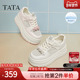 TATA他她厚底休闲板鞋 CP201BM5 2025年新款 女鞋 网面透气松糕小白鞋