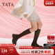 Tata他她显瘦厚底长筒靴女靴子瘦瘦过膝弹力靴2024冬新款 CAC03DC4