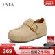 休闲百搭鞋 TATA他她女鞋 CLD02AM6 勃肯鞋 厚底女时尚 2026春季 新款