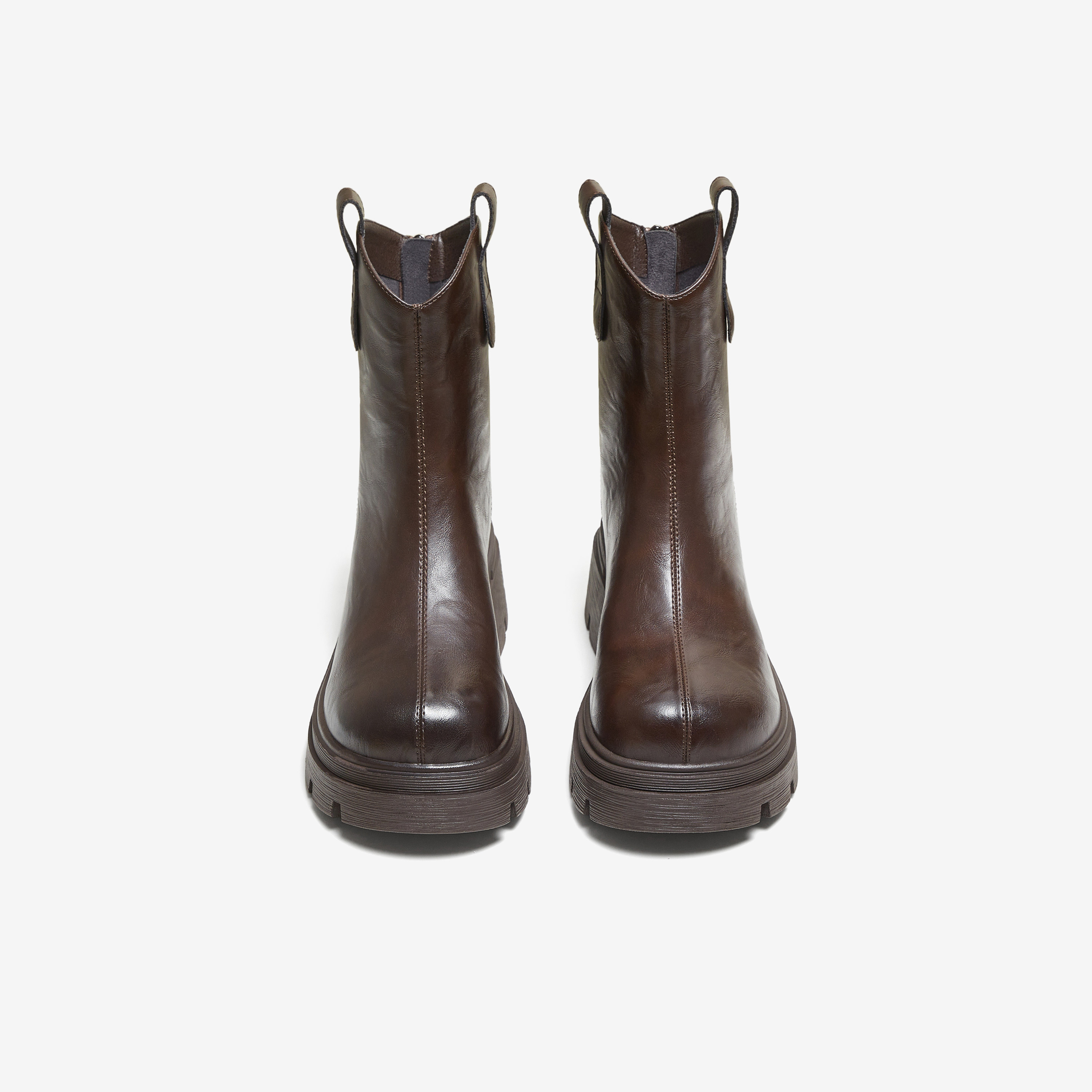 【预售备用】TATA他她女靴子弹力靴时装靴厚底显瘦增高短靴,女鞋,时装靴,淘宝优惠券,粉丝福利购,淘宝优惠卷