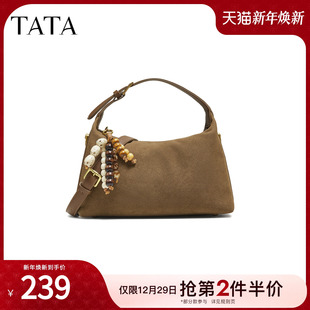 TATA他她女包2025冬商场同款 LB332CX5 女简约质感斜挎小方包新款