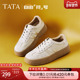 TATA他她复古厚底板鞋 子WB401CM3 加绒小白鞋 女鞋 休闲百搭德训鞋