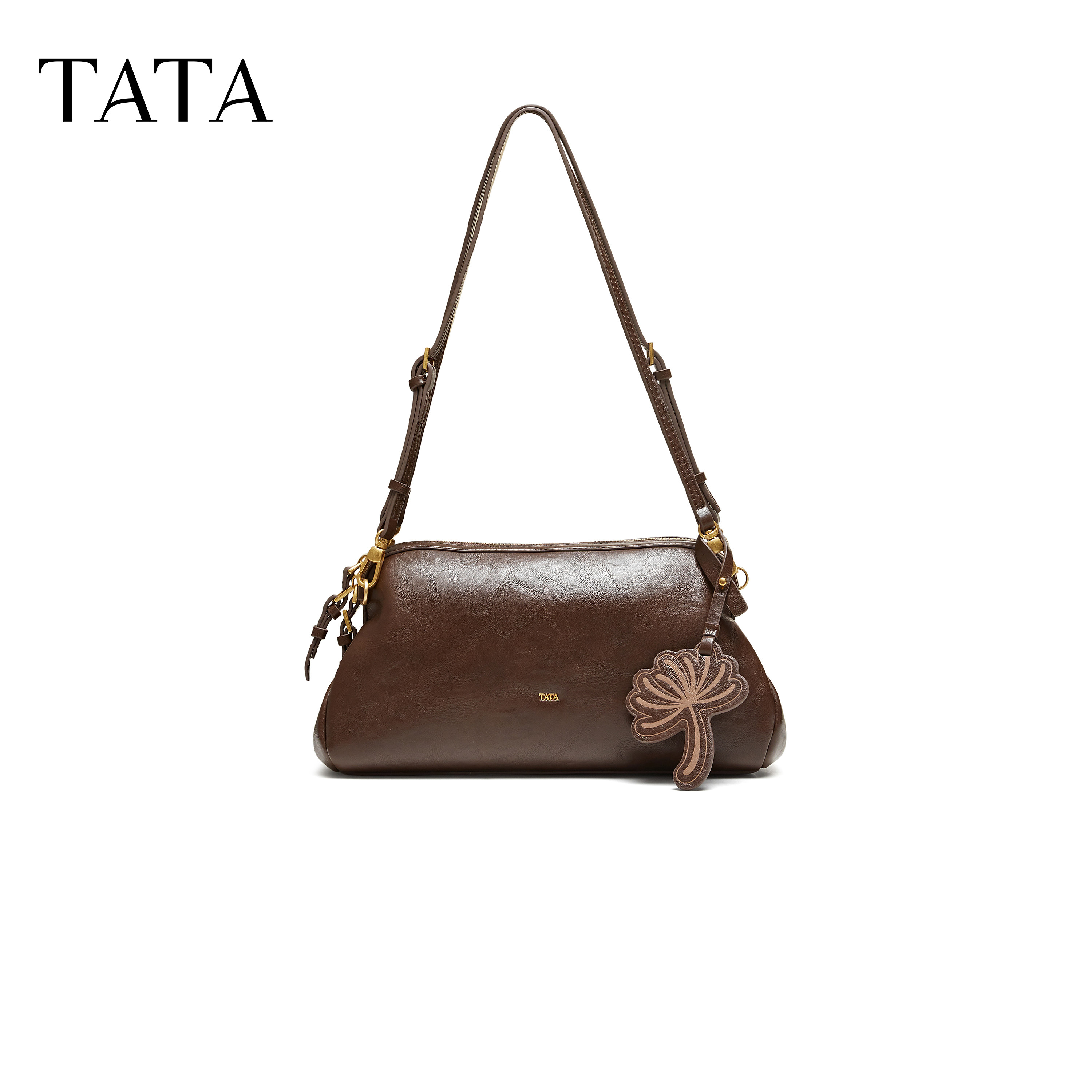 TATA他她托特包秋季新款通勤单肩斜挎包复古百搭女生包包X3599CX6