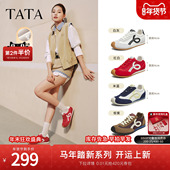 马上好运 子阿甘鞋 TATA他她女鞋 德训鞋 红色鞋 女新年单鞋 运动鞋