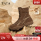 TATA他她拳击靴2025新款 短靴子GPD03DD5 时尚 运动阿甘鞋 加绒女鞋