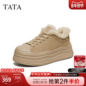 冬天鞋 毛毛鞋 子新款 加绒棉鞋 TATA他她女鞋 休闲鞋 板鞋 时尚 GNG07AM6