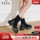 TATA他她喵爪靴2025冬袜靴瘦瘦短靴女弹力靴新款 休闲靴子CEG05DZ5