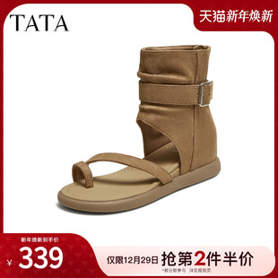 2025年夏季 厚底鞋 简约百搭休闲鞋 新款 子GVB01BB5 凉鞋 TATA他她女鞋