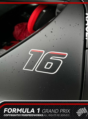 「F1反光车贴」25赛勒克莱尔F1车贴法拉利车队反光贴纸F1周边好物