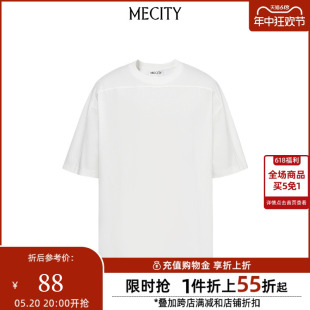 纯棉舒适基础班宽松休闲T恤508469 新款 夏季 MECITY男士