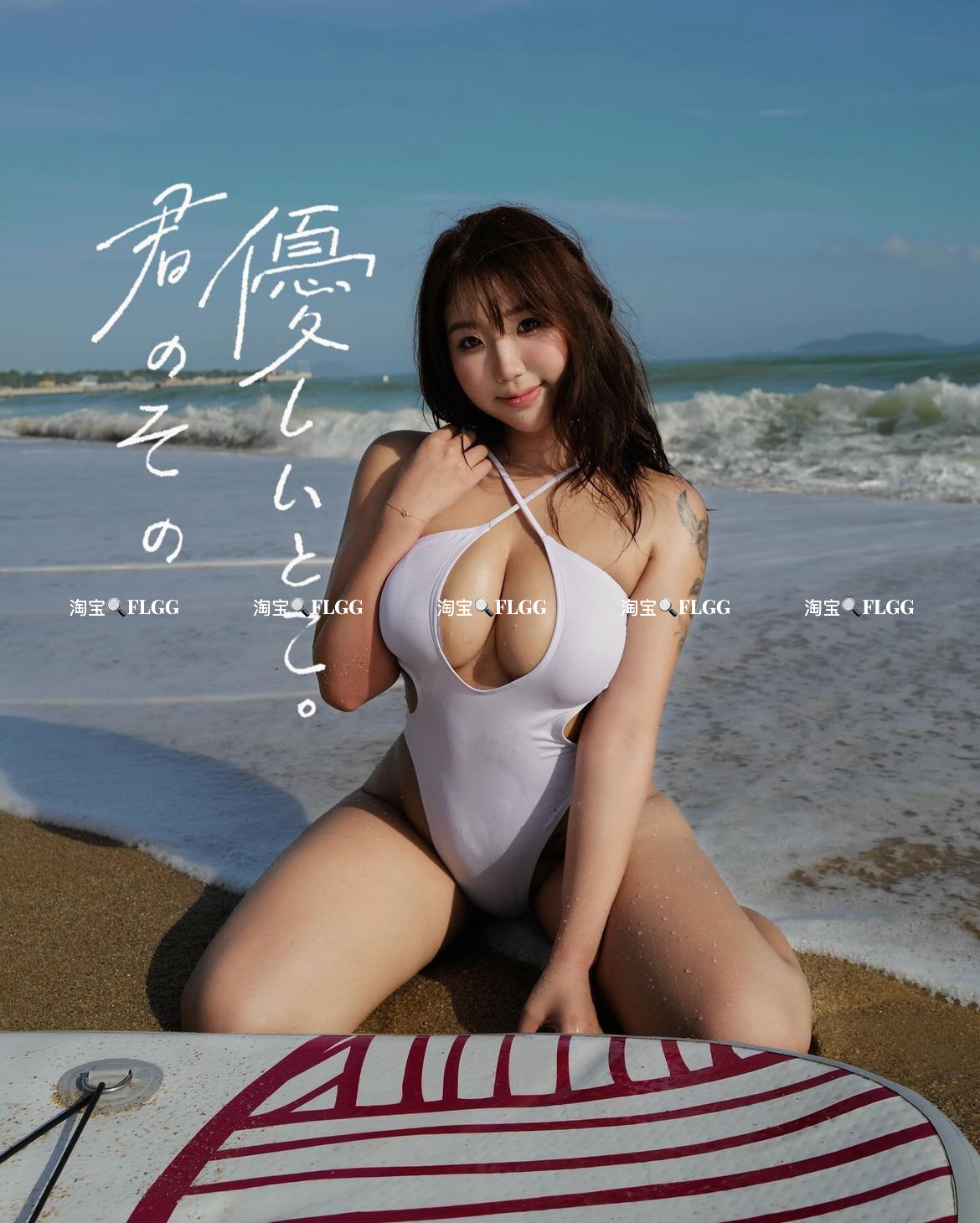 FLGG性感连体泳衣比基尼纯色交叉绑带露背沙滩度假温泉泳装