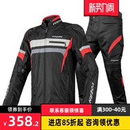 Quần áo đi xe mô tô Voerh dành cho nam và nữ, quần áo đi xe địa hình chống rơi, chống gió và chống mài mòn, đua xe bốn mùa quần áo đi phượt nam áo phượt