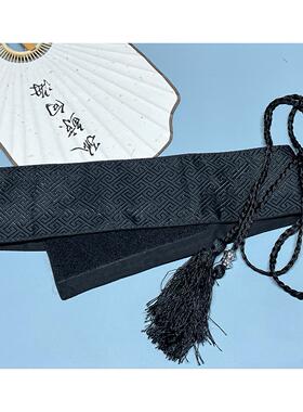 织锦缎腰封手工流苏腰带回字纹绣花腰带配饰旗袍百搭品质女士腰封