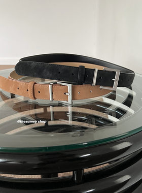 THESUMEY 9/13 20:00NEW皮带女装饰针扣腰带设计感牛仔裤百搭裤带