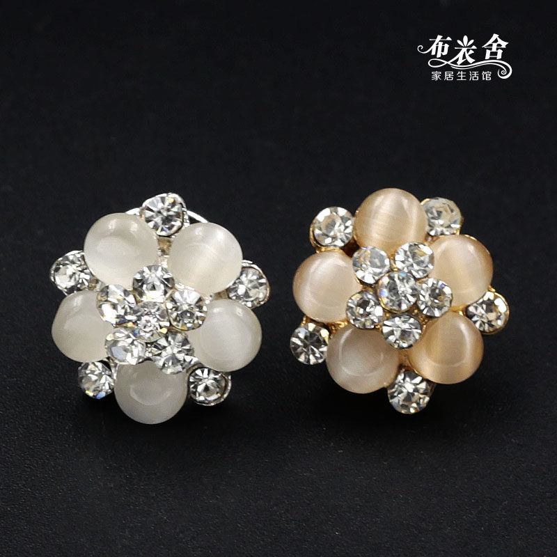 包邮水钻珍珠纽扣胸针蝴蝶扣领针衬衫开衫毛衣衣领花别针扣刺马针