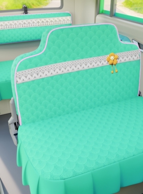 盛昊Z1G2F3Q3电动三轮车座套通用海宝柠檬青橙电动四轮车坐垫套罩