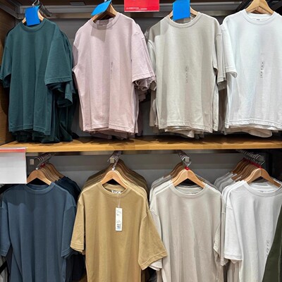 春夏男装女装纯色宽松短袖T恤