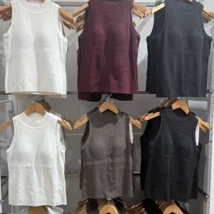 女装 吊带打底衫 针织Bra背心带胸垫 一体无袖 外穿弹力修身 478795