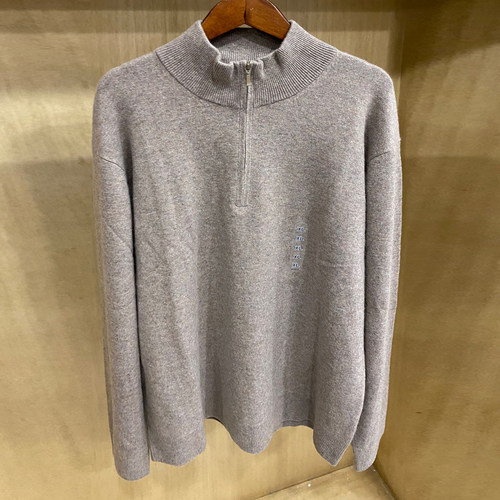 秋冬款男装女装半拉连套头毛衣