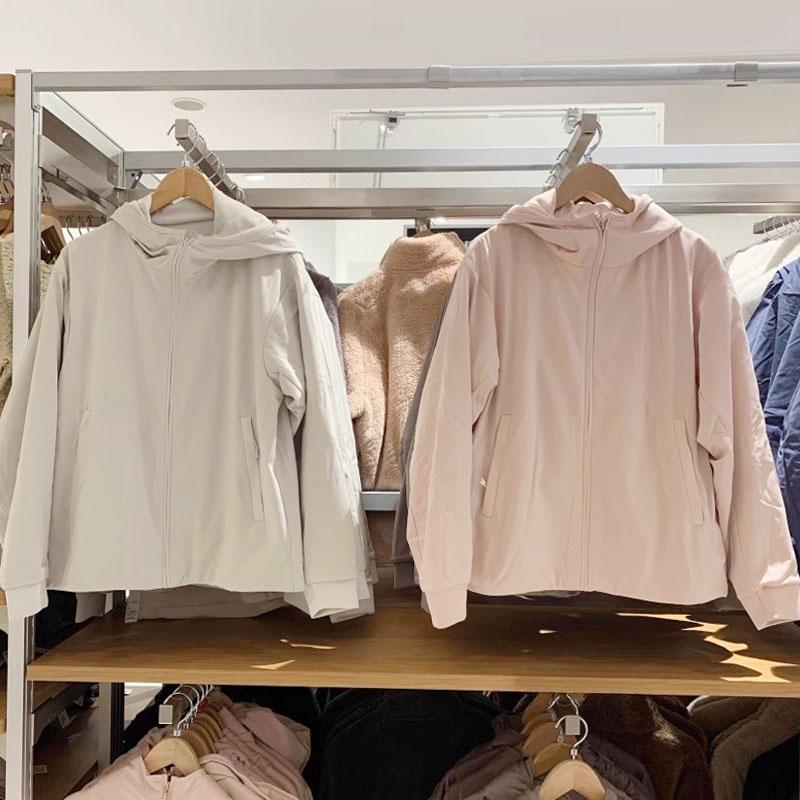 试衣间摇粒绒防风保暖短外套女