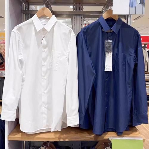 春季男装女装纯棉长袖衬衫