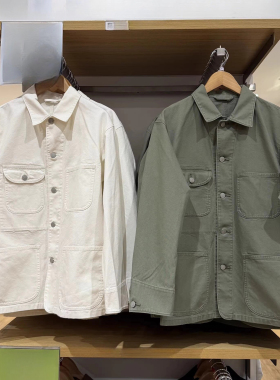 483819 品质好货26春款男装女装休闲翻领工装宽松多口袋外套夹克