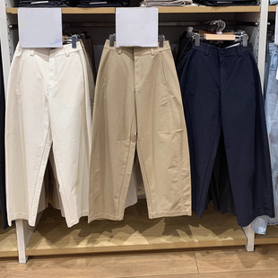 针织廓形长裤 女装 宽松休闲裤 弯刀裤 子 483722 镰刀裤 秋冬新款