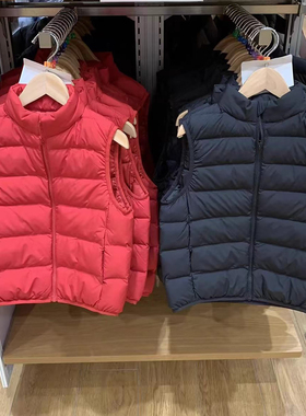 478124 秋冬新款童装男童女童空气棉马甲可机洗加厚保暖棉背心