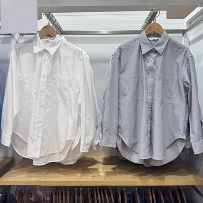 新款女装棉质宽松长袖衬衫