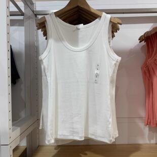 内搭打底衫 474473 罗纹棉质圆领工字背心弹力修身 女装 新款