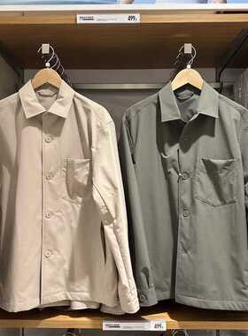 秋季男装女装轻型衬衫式茄克速干弹力休闲夹克外套 455700/464917