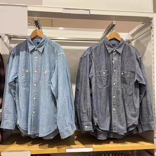 女装 男装 宽松休闲衬衫 水洗产品长袖 外套 479644 衬衣薄款 春夏新款